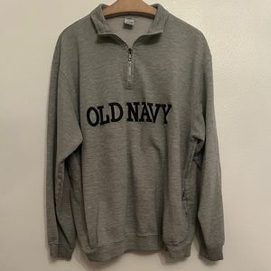 Vintage Style Old Navy Quarter Zip Up Sweatshirt